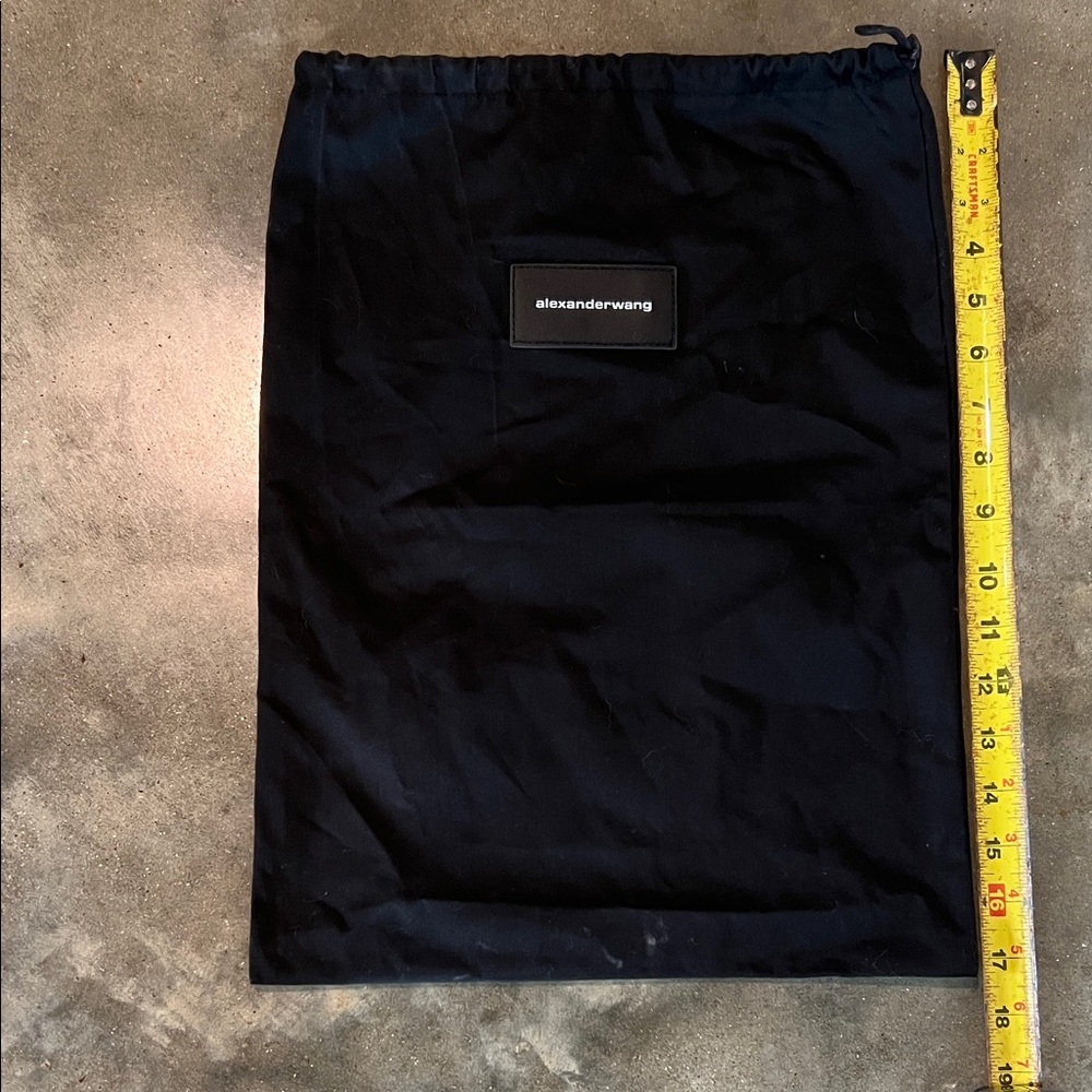 Authentic Alexander Wang Black Drawstring Dust Pouch - Picture 2 of 5